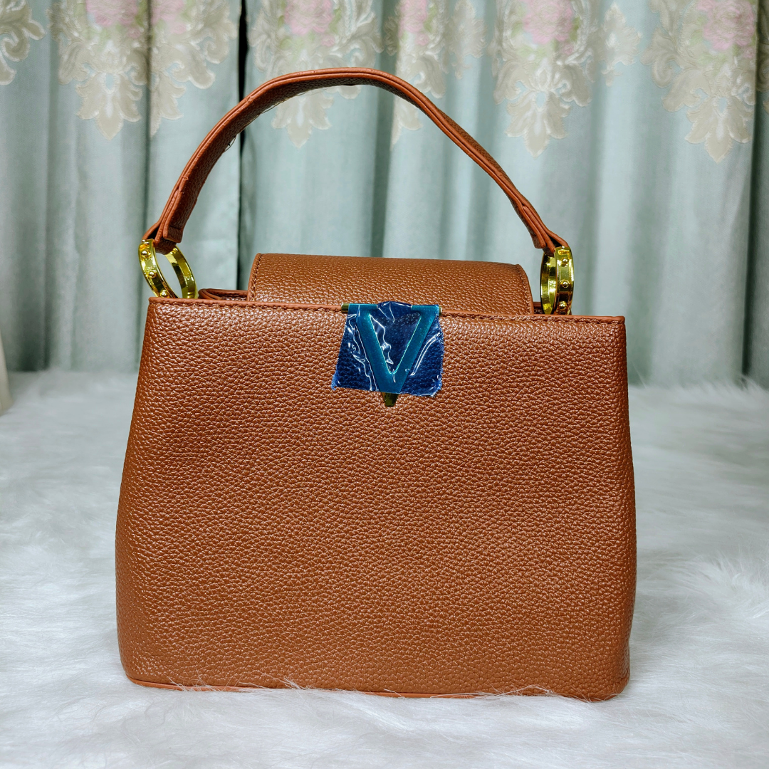 Luxury Cross Border Pebbled Leather Handbag